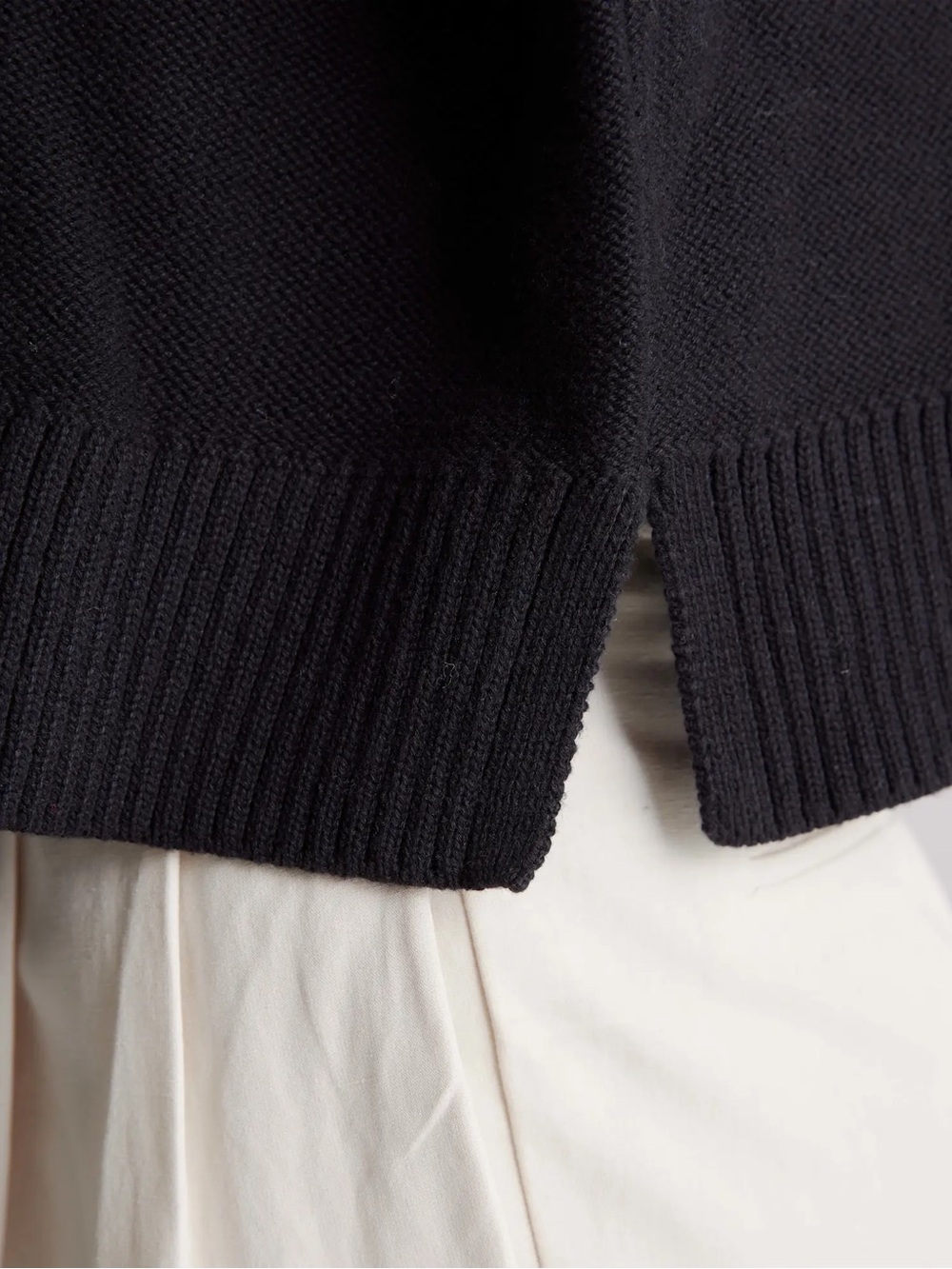 Quince 100% Organic Cotton Cropped Cardigan Sz L Black - Picture 5 of 14